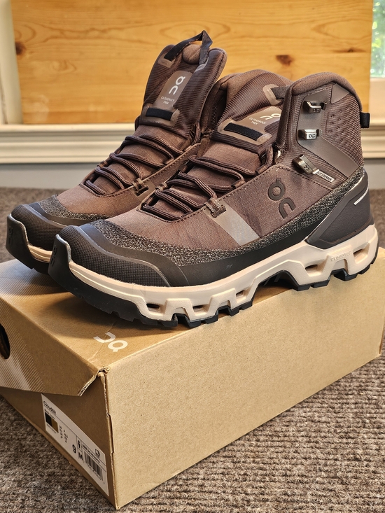 On Running Other - On Running Cloudrock Trek 2 Waterproof Mid Hiking Shoes Brown Size 9 New